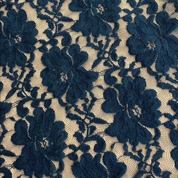 ❌SOLD❌ASOS Club L Navy Blue Bodycon Lace Dress - Picture 7 of 8